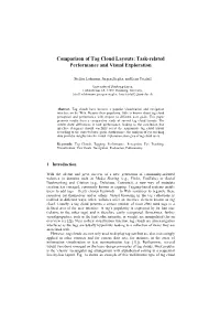 Comparison of Tag Cloud Layouts: Task-Related Performance and Visual Exploration