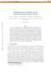 Conformal Wave Equations for the Einstein-Tracefree Matter System