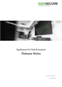 Release Notes