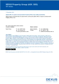 2013 12 11 DEXUS Offer to Acquire CPA Presentation