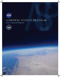 2013 Airborne Science Program Annual Report