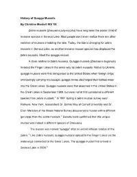 History of Quagga Mussels
