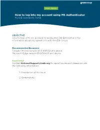 How to Log Into My Account Using MS Authenticator My IDB Operations Portal
