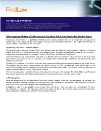 What Happens If I Have a Valid License in One State, but It Gets