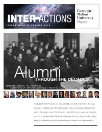Inter Actions Department of Physics 2015