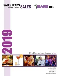 Ph: 800.846.5520 Machalek.Com BARS-DEK.Com Sales@Machalek.Com Established 1999 Overview of Services