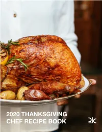 2020 THANKSGIVING CHEF RECIPE BOOK Table of Contents