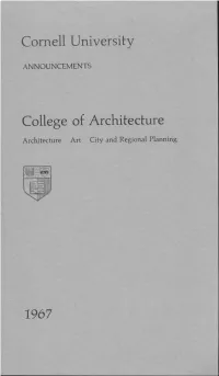 Cornell University College of Architecture
