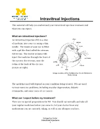 Intravitreal Injections