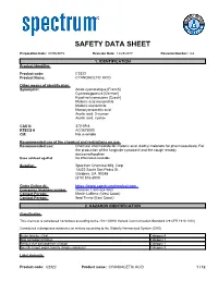 Safety Data Sheet