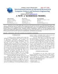 A New a Kerberos Model