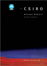 CSIRO Annual Report 2000-01