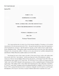 New York University Spring 2016 CORE-UA 762 EXPRESSIVE