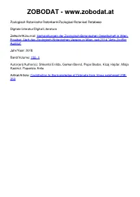 Contribution to the Knowledge of Odonata from Vjosa Catchment 239- 250 © Zool.-Bot