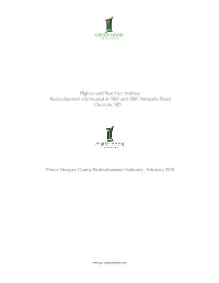 Highest and Best Use Analysis Redevelopment Site Located at 5801 and 5809 Annapolis Road Cheverly, MD