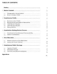 Table of Contents