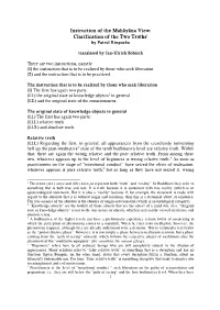 The Two Truths1 by Patrul Rinpoche