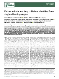 Enhancer Hubs and Loop Collisions Identified from Single-Allele Topologies