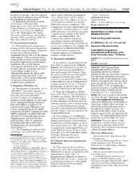 Incorporation by Reference of the Food Chemicals Codex, 7Th Edition