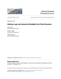 Infinitary Logic and Inductive Definability Over Finite Structures