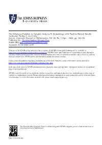 The Extension Problem in Complex Analysis II; Embeddings with Positive Normal Bundle Author(S): Phillip A