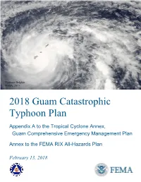 2018 Guam Catastrophic Typhoon Plan