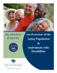 An Overview of the Aging Population & Individuals with Disabilities