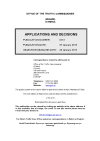 Applications and Decisions