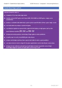 Chapter 6 - Combinational Logic Systems GCSE Electronics – Component 1: Discovering Electronics