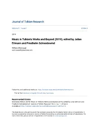 Music in Tolkien's Works and Beyond (2019), Edited by Julian Eilmann and Friedhelm Schneidewind