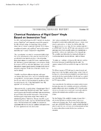 Please Click Here for Chemical Resistance Information Specific To