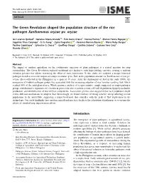 The Green Revolution Shaped the Population Structure of the Rice Pathogen Xanthomonas Oryzae Pv
