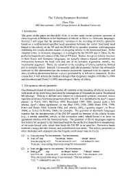 The Telicity Parameter Revisited Hana Filip SRI in Ternational- NL P Group Discern & Stanfo Rd University