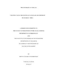 The University of Chicago Curating Value