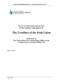 The Ursulines of the Irish Union