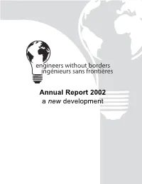 Annual Report 2002 a New Development
