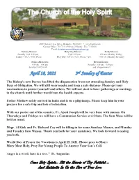 April 18, 2021 3Rd Sunday of Easter