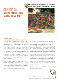 Brief 2: What Does the Data Tell Us? May 2018, TARSC, EQUINET, Harare