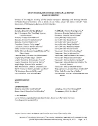 GVSDD Board Regular Meeting Minutes