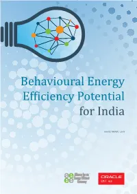 India Behavioral Energy Efficiency Potential | Oracle Utilities Opower