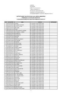 Lampiran Ii Daftar Pelamar Lulus