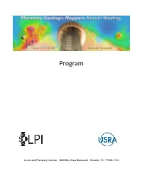 Planetary Geologic Mappers Annual Meeting