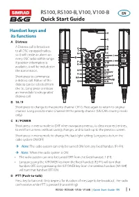 RS100, RS100-B, V100, V100-B Quick Start Guide