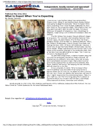 What to Expect When You're Expecting