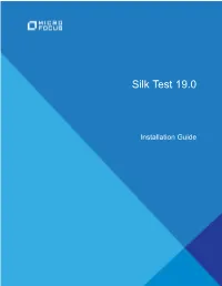 Installing Silk Test
