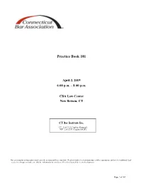 Practice Book 101