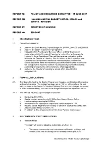 Report To: Policy and Resources Committee – 11 June 2007