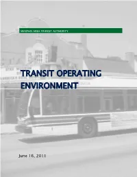 Transit Operating Environment