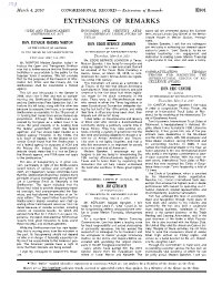 Extensions of Remarks E301 EXTENSIONS of REMARKS