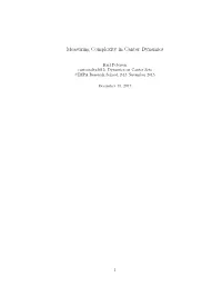 Measuring Complexity in Cantor Dynamics